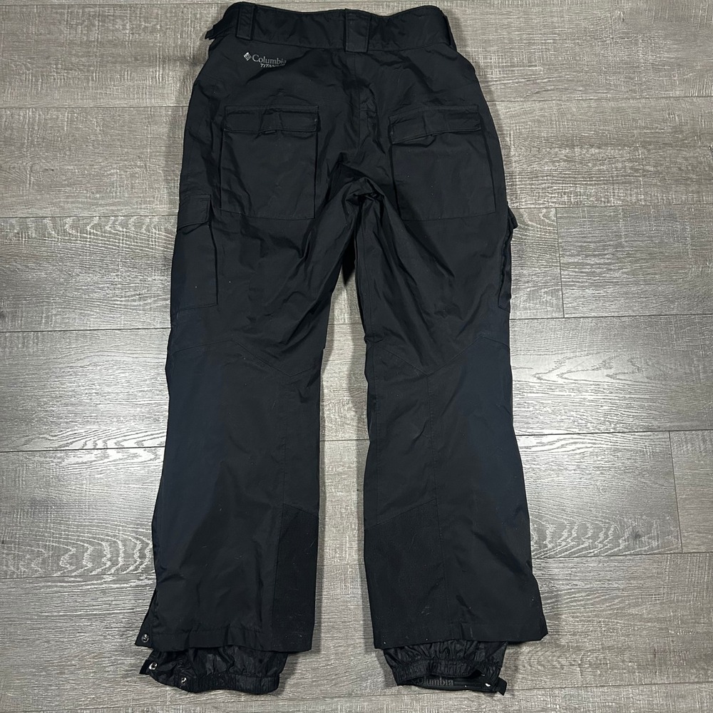 Columbia Titanium Omni-Heat Snow Pants Mens Medium Black Waterproof Omni-Tech - Picture 2 of 8